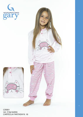 PIGIAMA BAMBINA M/L L20001 Tellini S.r.l. Ingrosso Abbigliamento